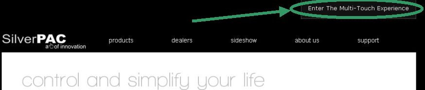 Premier site tactile multitouch Premier site tactile multitouch